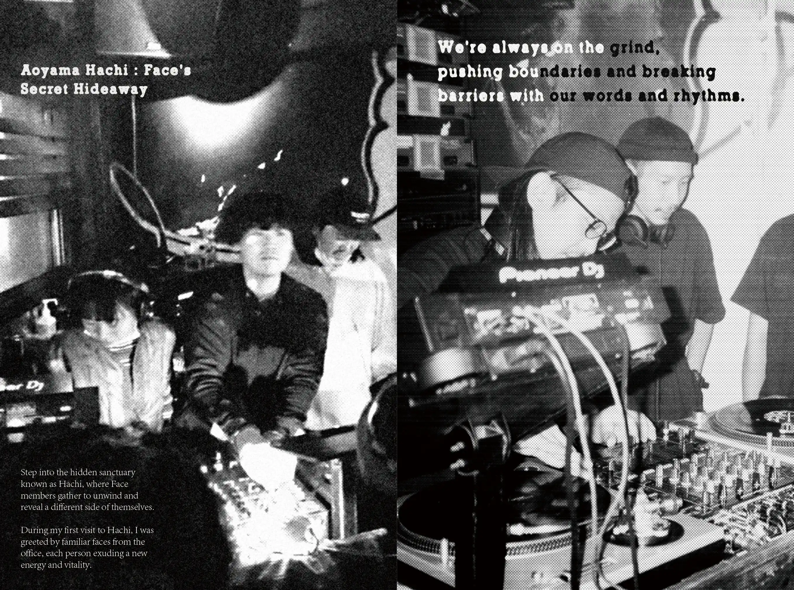 DJ playing vinyl records in Tokyo club